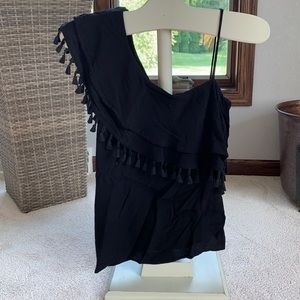 Blue Rain Black tank top.